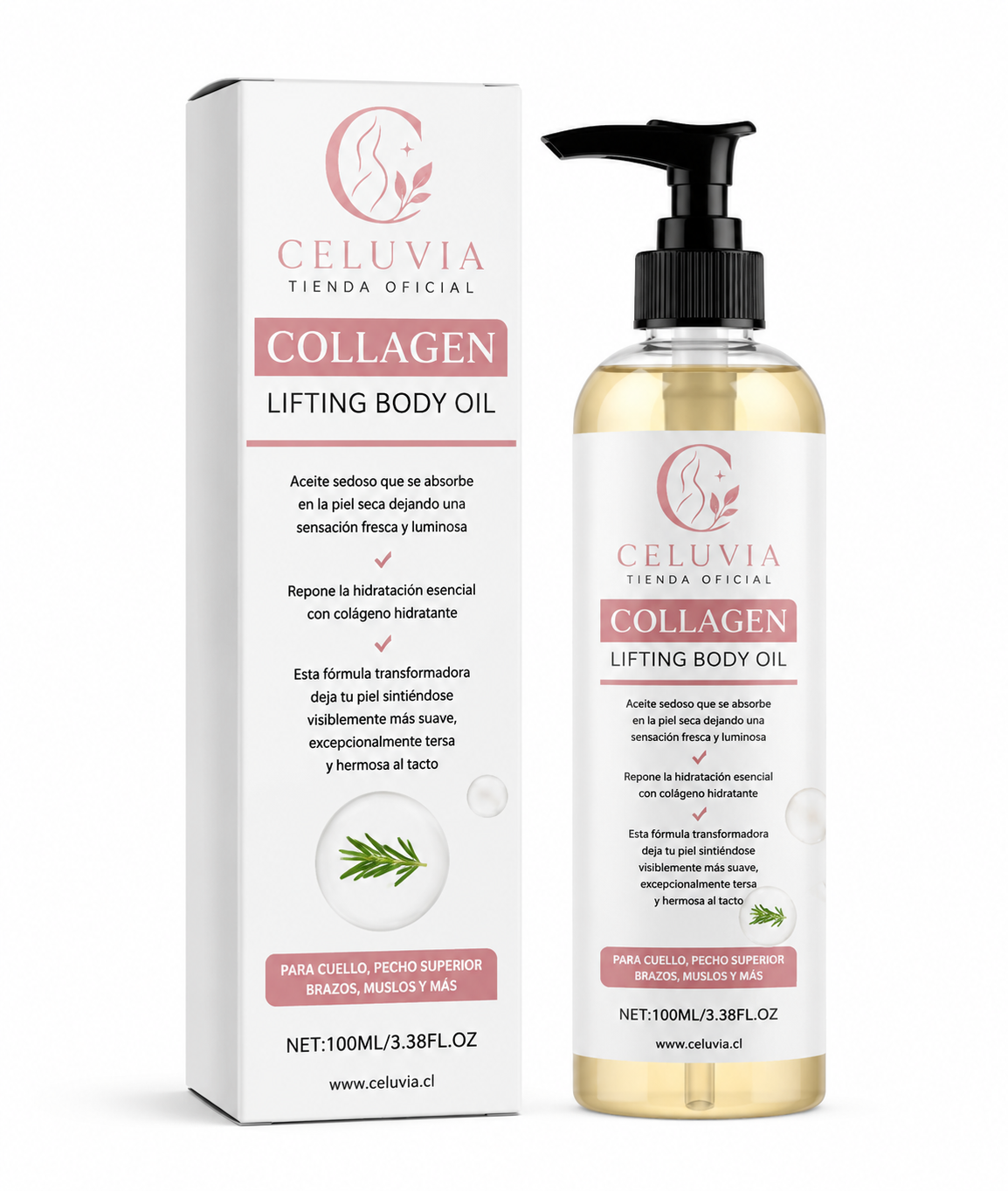 Aceite corporal Reafirmante de colágeno